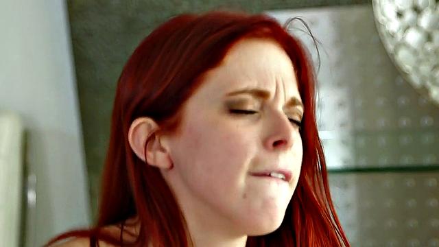 Blonde lezzie licked and tribbed by redhead in duo