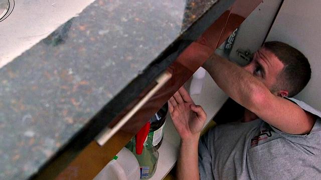 Kimber fucks the plumber while her hubby watches