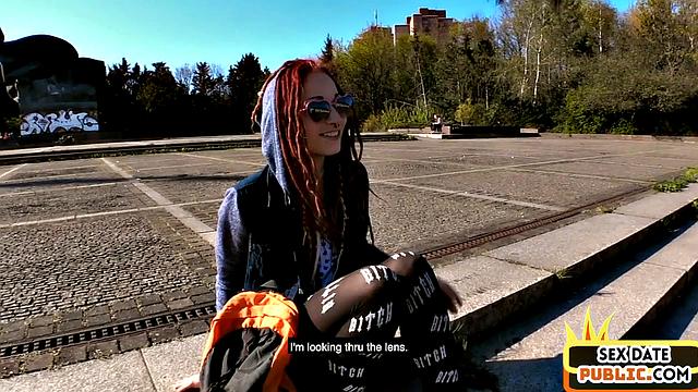 Picked up piercing babe banged