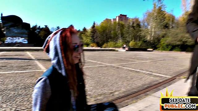 Picked up piercing babe banged