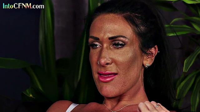 CFNM babes in stockings teasing a guy