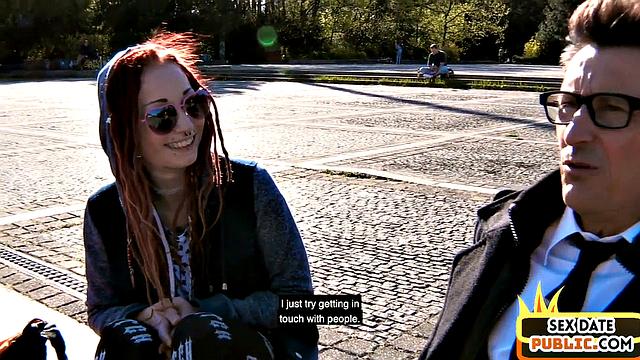 Pulled amateur redhead fucked for cash by fake agent