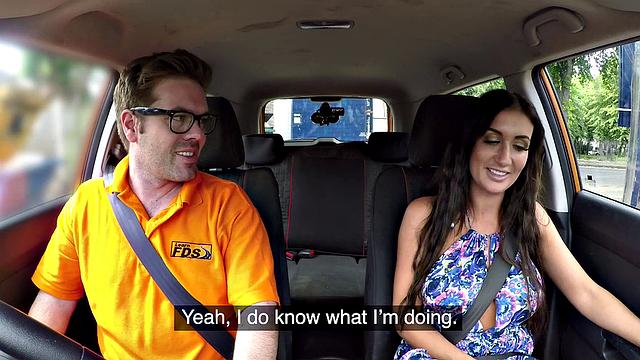 Cheating wife has intense orgasms while getting pounded in doggystyle in car