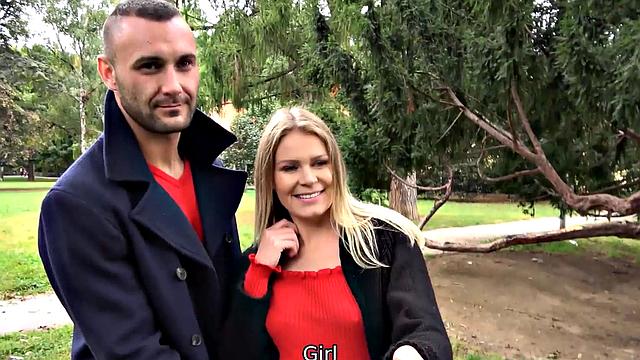 HUNT4K. Skillful hunter has awesome sex with pregnant beauty