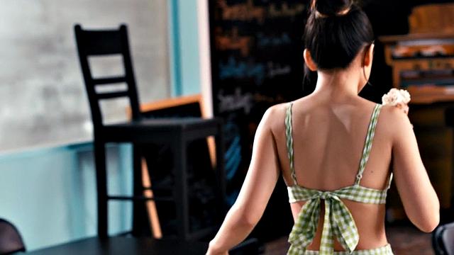 Asian seduced by naughty BFF before eating hairy pussy