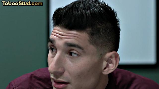 Horny stud smashed by muscled guy