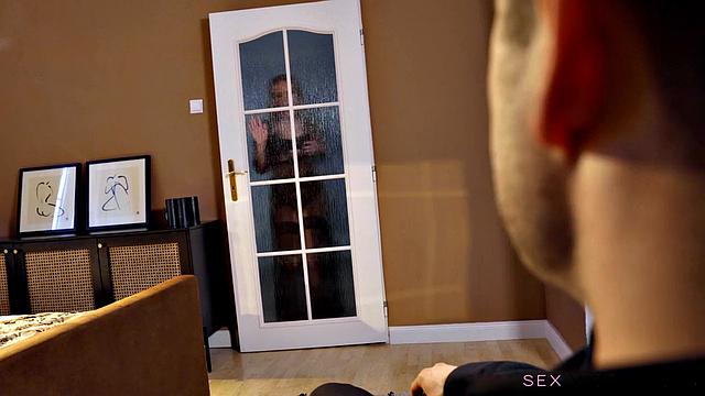 Lingerie Escort Gives Blowjob