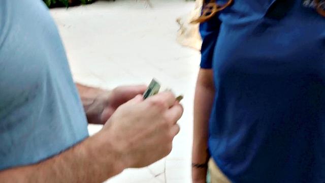 Redhead MILF fucked in asshole outdoors by nice dick