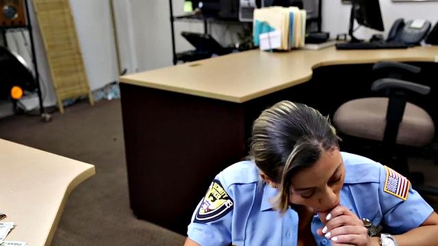 Real police officer banged in doggystyle by owner