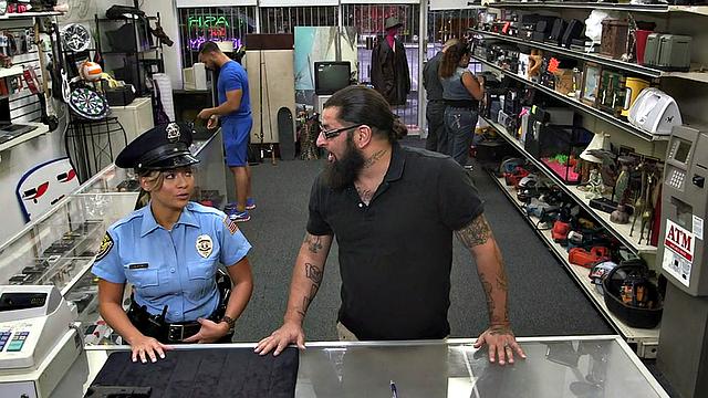 Real police officer banged in doggystyle by owner