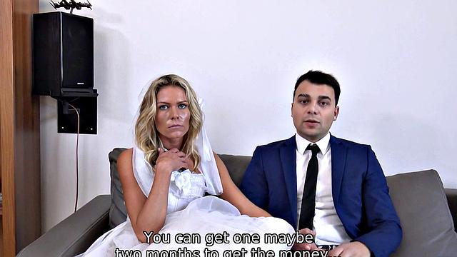 DEBT4k. Brazen guy fucks another bride as the only way to delay debt