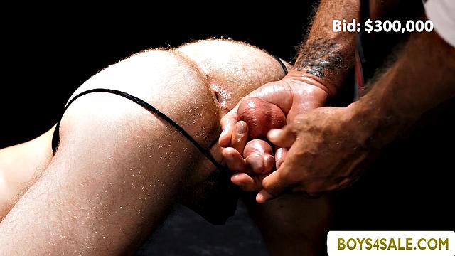 Collecting my sex toy prize in the auction hall
