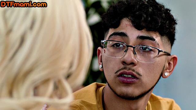 Fake busty MILF pussyfucked by stud