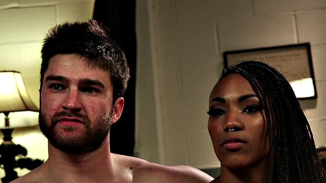 Black domina cuckolding worthless boyfriend with the doctor