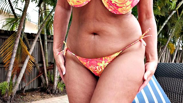 Maddie's poolside fuck