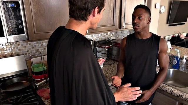 IR rimming cosplay licks black ass of mesmerized hunk