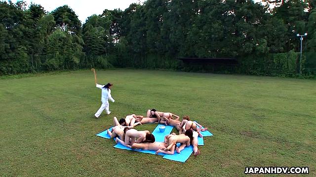 Girls have group sex session with men