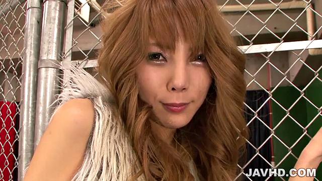 Naughty chick Aizawa Ren enjoys while her fucker rubs her pussy