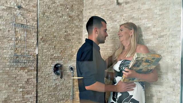 Hairy smalltitted granny fucked by BWC in missionary