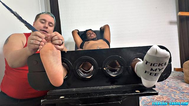 16 Hours to Tickle: J in the Tickle Chair - J & Matt