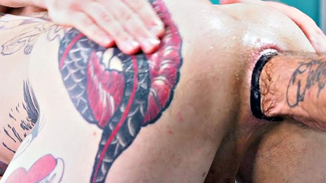 Fisting doctor fucks and fists jock in infirmary 3some