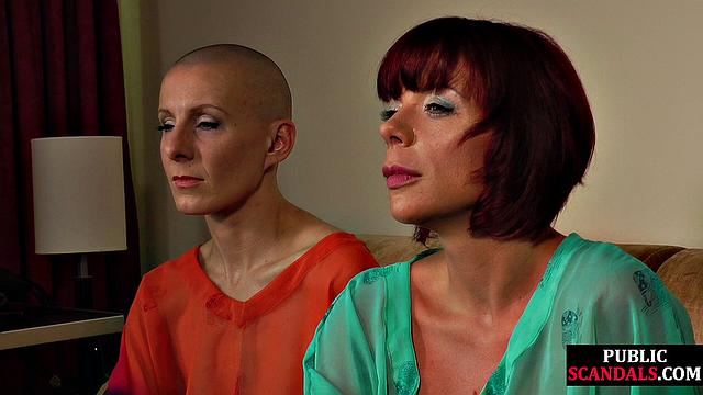 Slut humiliated in public