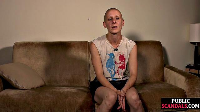 Slut humiliated in public