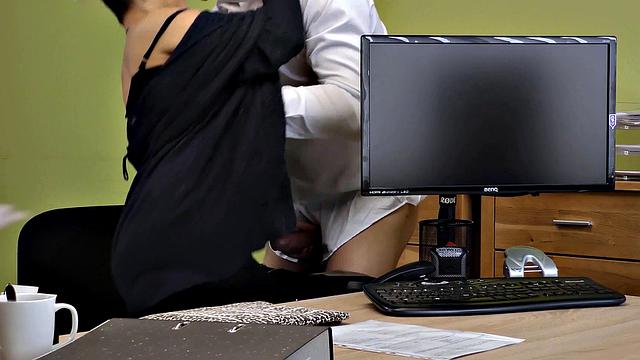 LOAN4K. Curvy chick got off while asking for a loan for her business