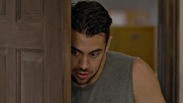 Watch this big-titted ebony babe get pounded hard in the locker room