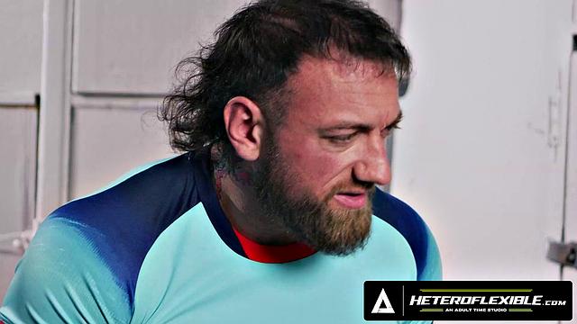 HETEROFLEXIBLE - Adam Lee's Injury Massage From Angel Santana Turns Into Locker Room Hard Fuck
