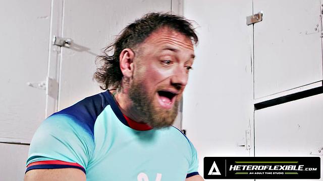 HETEROFLEXIBLE - Adam Lee's Injury Massage From Angel Santana Turns Into Locker Room Hard Fuck