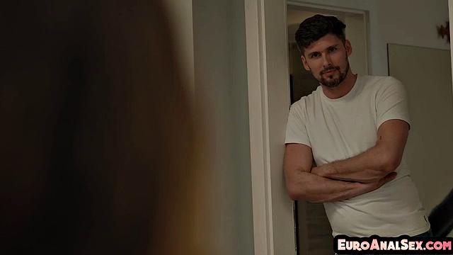 Gorgeous babe gets anal destroyed