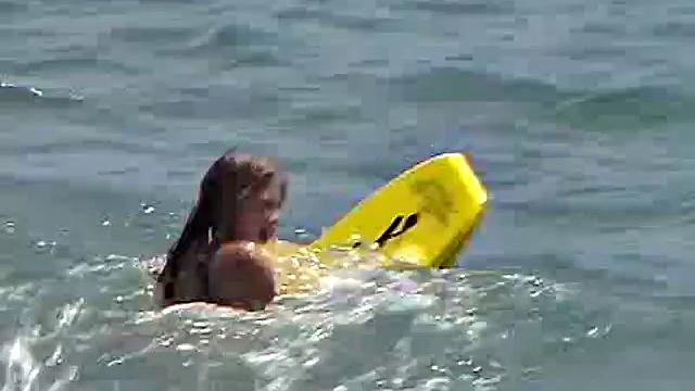 Sweet April Fingers Herself After A Day At the Sea