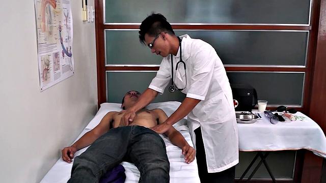 Pervert doctor fucks twink