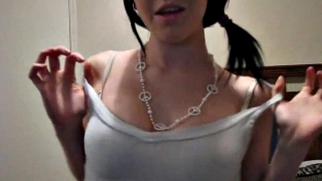 Hot Redhead with Big Breasts Rubbing Hard