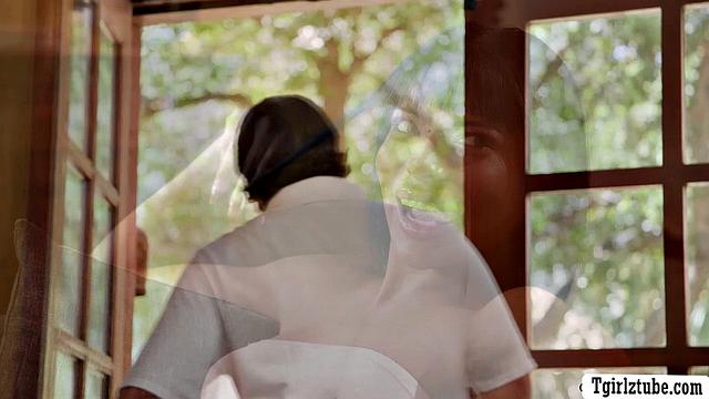 Fucking the butthole of our busty babysitter