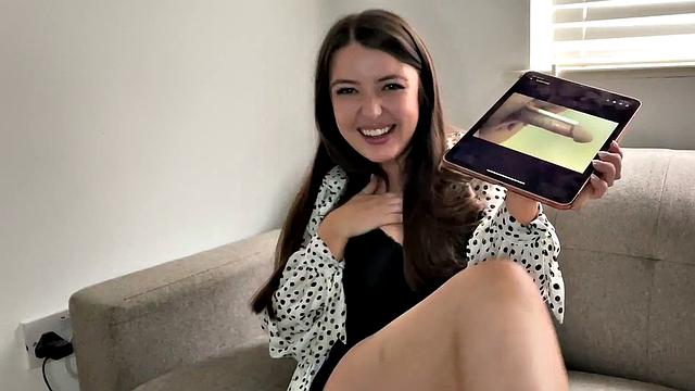 SPH femdom babe in dress and heels humiliates small dicks