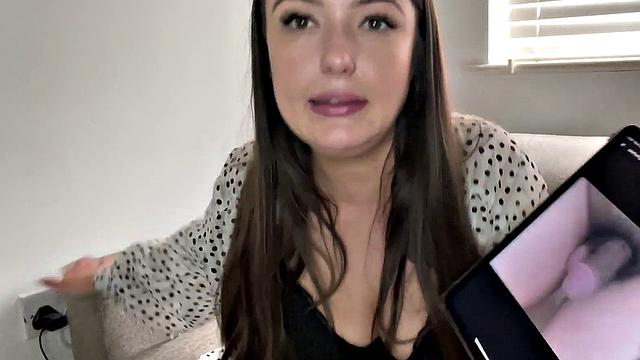 SPH femdom babe in dress and heels humiliates small dicks