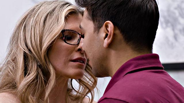 MOMMY'S BOY - MILF Cory Chase Gets Comforted By Stepson After Failing To Fix Plumbing