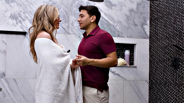 MOMMY'S BOY - MILF Cory Chase Gets Comforted By Stepson After Failing To Fix Plumbing