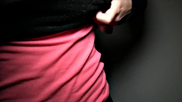 Sexy glasses babe fucks on public stairwell