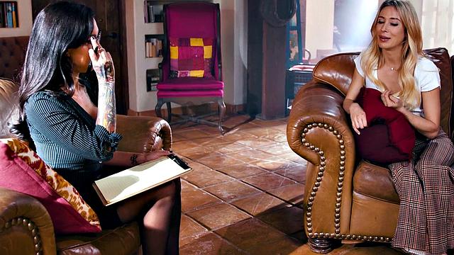 Kinky MILF seduced by BFF lez for pussy licking and eating out