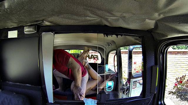 Taxi Driver Picks Up Athletic Redhead