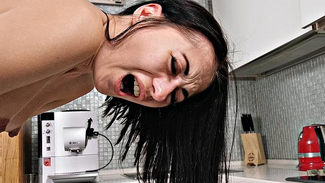 Hottie enjoys solo dessert