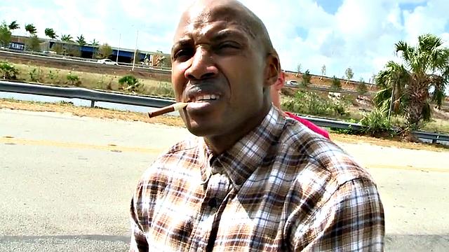 Pulled Nubian thug fucked outdoors in public place