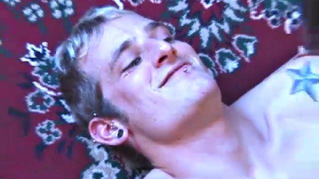 Torque sits on a sofa with Matthew Matters and starts to suck his. The boys 69 and trade blowjobs. Torque gets on all fours and Matthew slides deep inside. Torque loves it, and he grasps at the rug while his ass is getting fuckes hard.