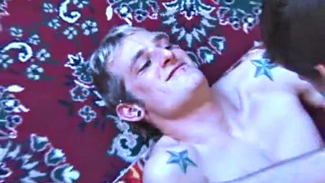 Torque sits on a sofa with Matthew Matters and starts to suck his. The boys 69 and trade blowjobs. Torque gets on all fours and Matthew slides deep inside. Torque loves it, and he grasps at the rug while his ass is getting fuckes hard.