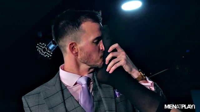 rugged mafiosi studs in sharp suits trade deep kisses and hard fucks in a high-stakes office encounter