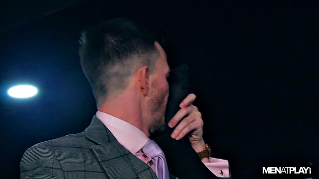 rugged mafiosi studs in sharp suits trade deep kisses and hard fucks in a high-stakes office encounter