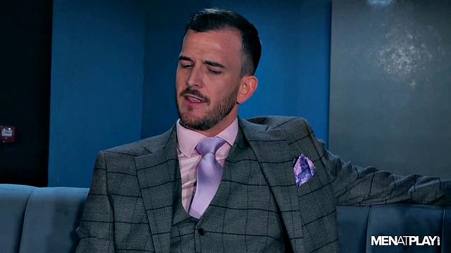rugged mafiosi studs in sharp suits trade deep kisses and hard fucks in a high-stakes office encounter